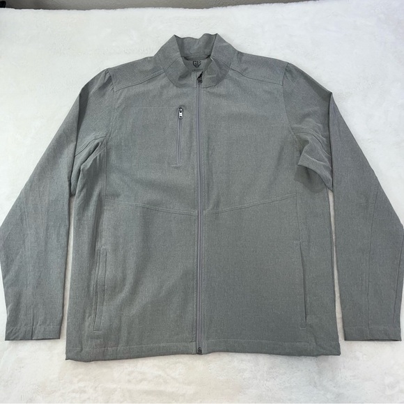 Graham Luxe Kash Heather Gray Jacket Ultimate Full Zip Performance Stretch Sz MD - Picture 3 of 10